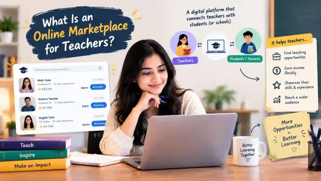 Online Marketplace for Teachers: What the Research Says About Income, Quality, and Shared Learning